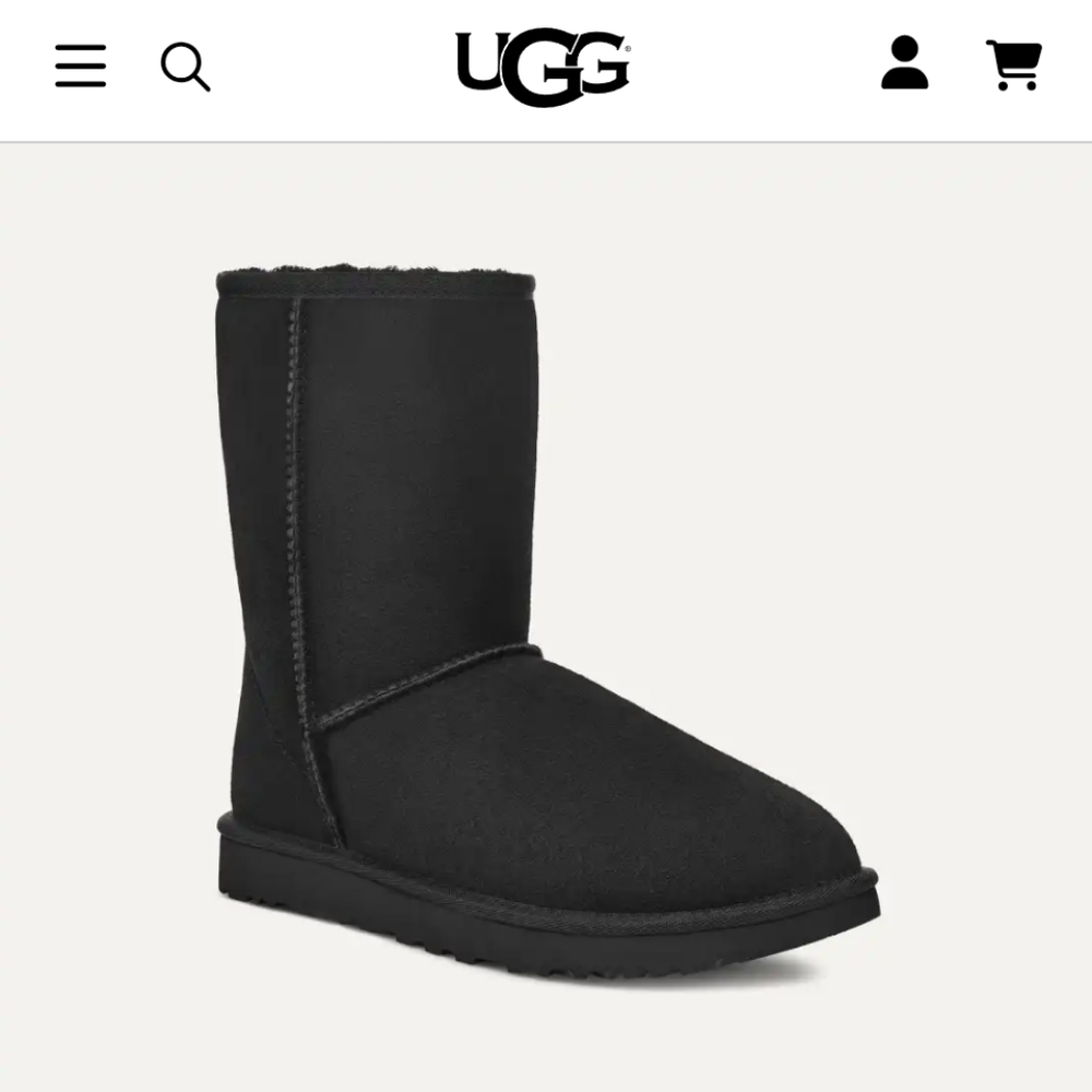 Ugg SZ7 Classic Black Boots